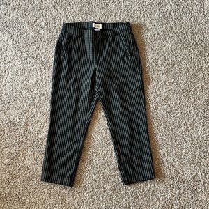 Black stripped slacks